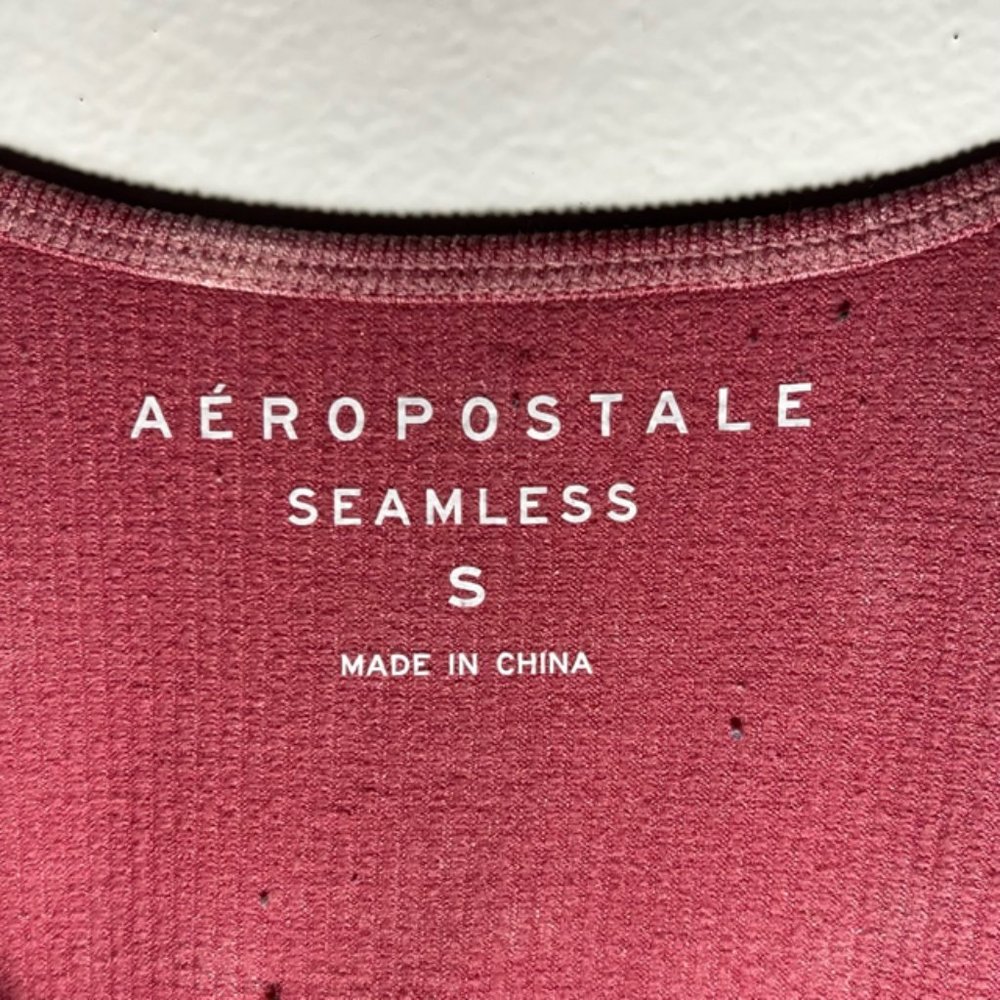 Aeropostale Ribbed Pink Cropped Tank